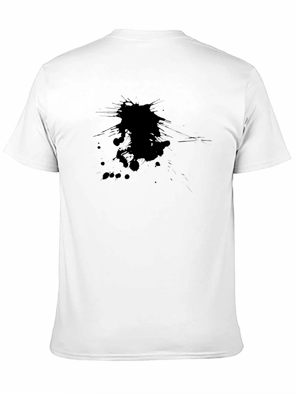 Mens Black Tee with Abstract Graphic Design