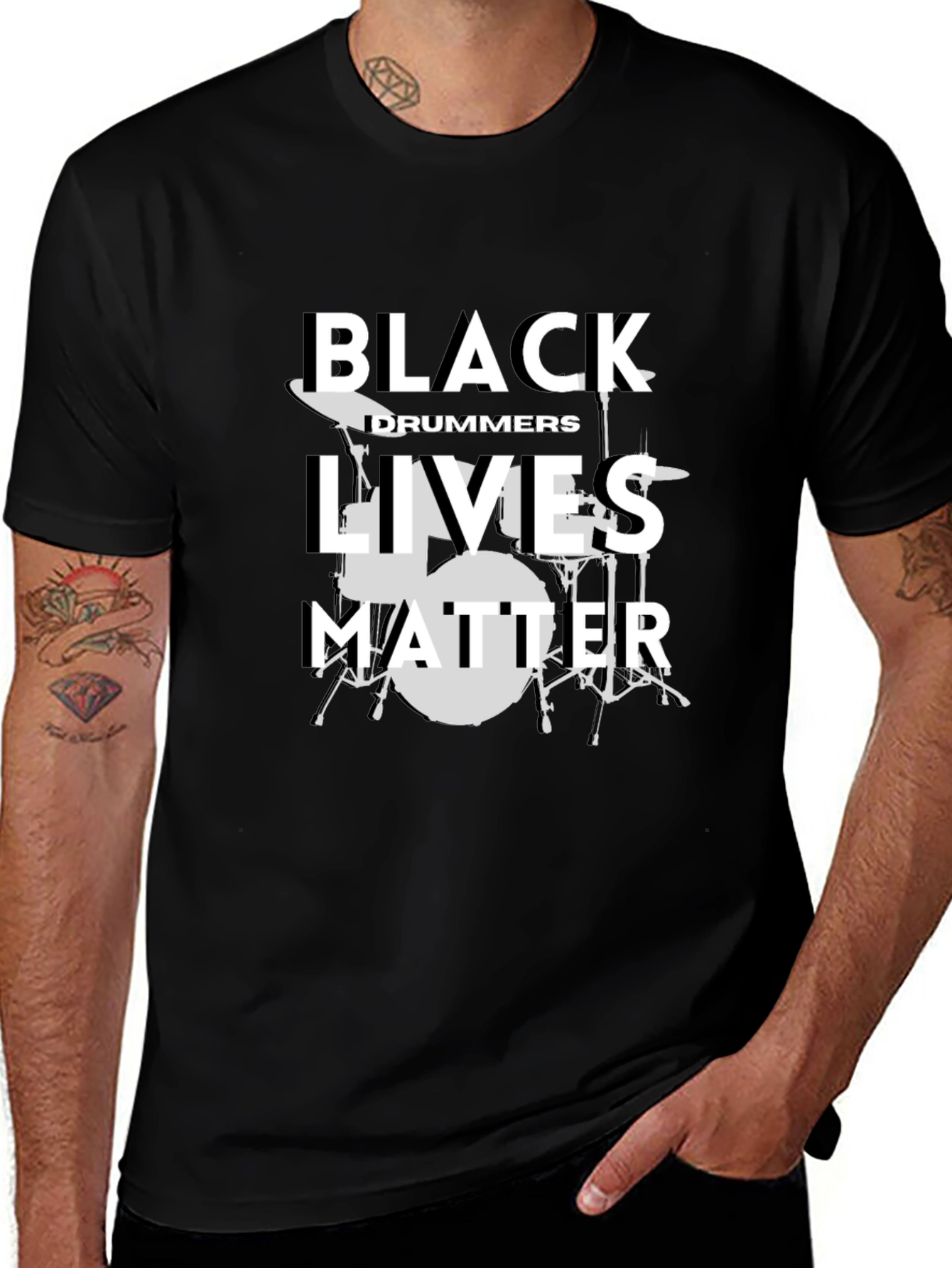 Black Drummers Lives Matter Graphic Tee