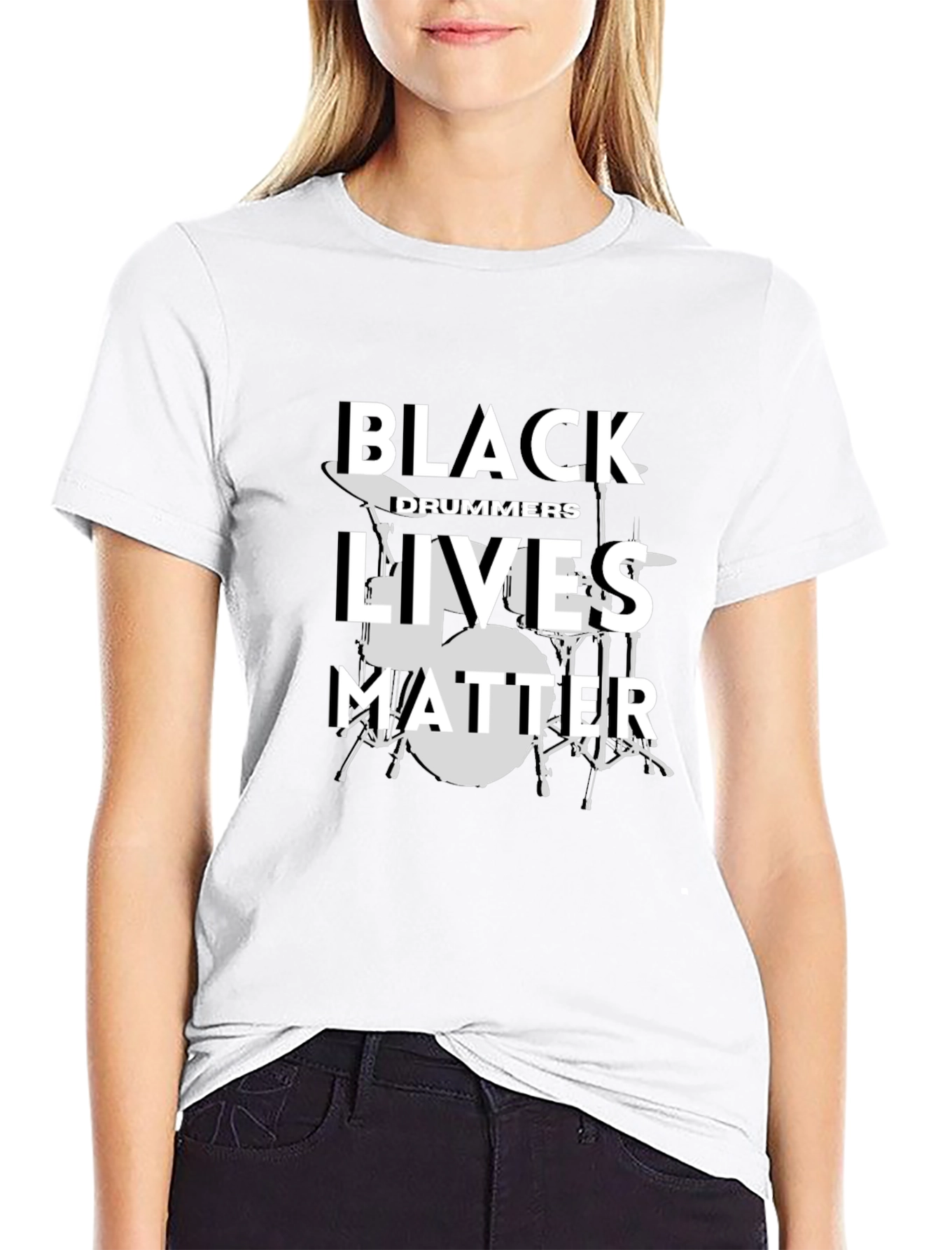 Black Drummers Lives Matter Graphic Tee
