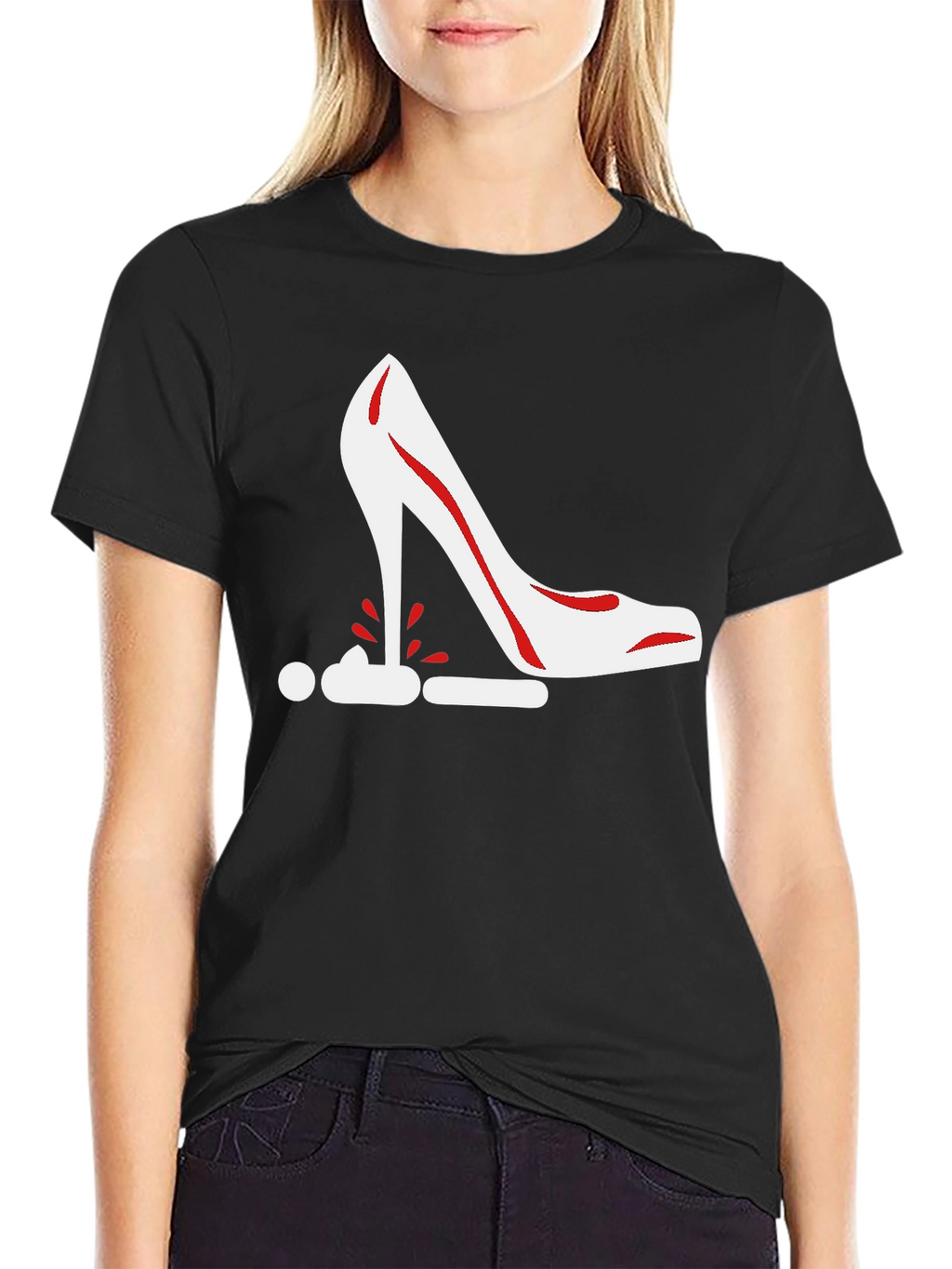 Stiletto Heel Graphic Tee - Bold Statement Shirt