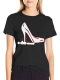 Stiletto Heel Graphic Tee - Bold Statement Shirt