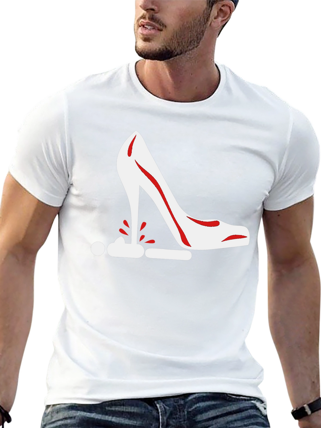 Stiletto Heel Graphic Tee - Bold Statement Shirt
