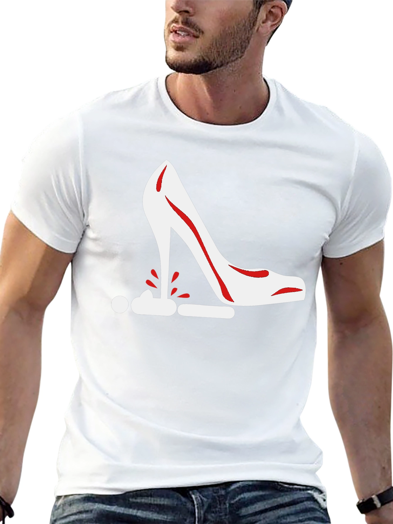 Stiletto Heel Graphic Tee - Bold Statement Shirt