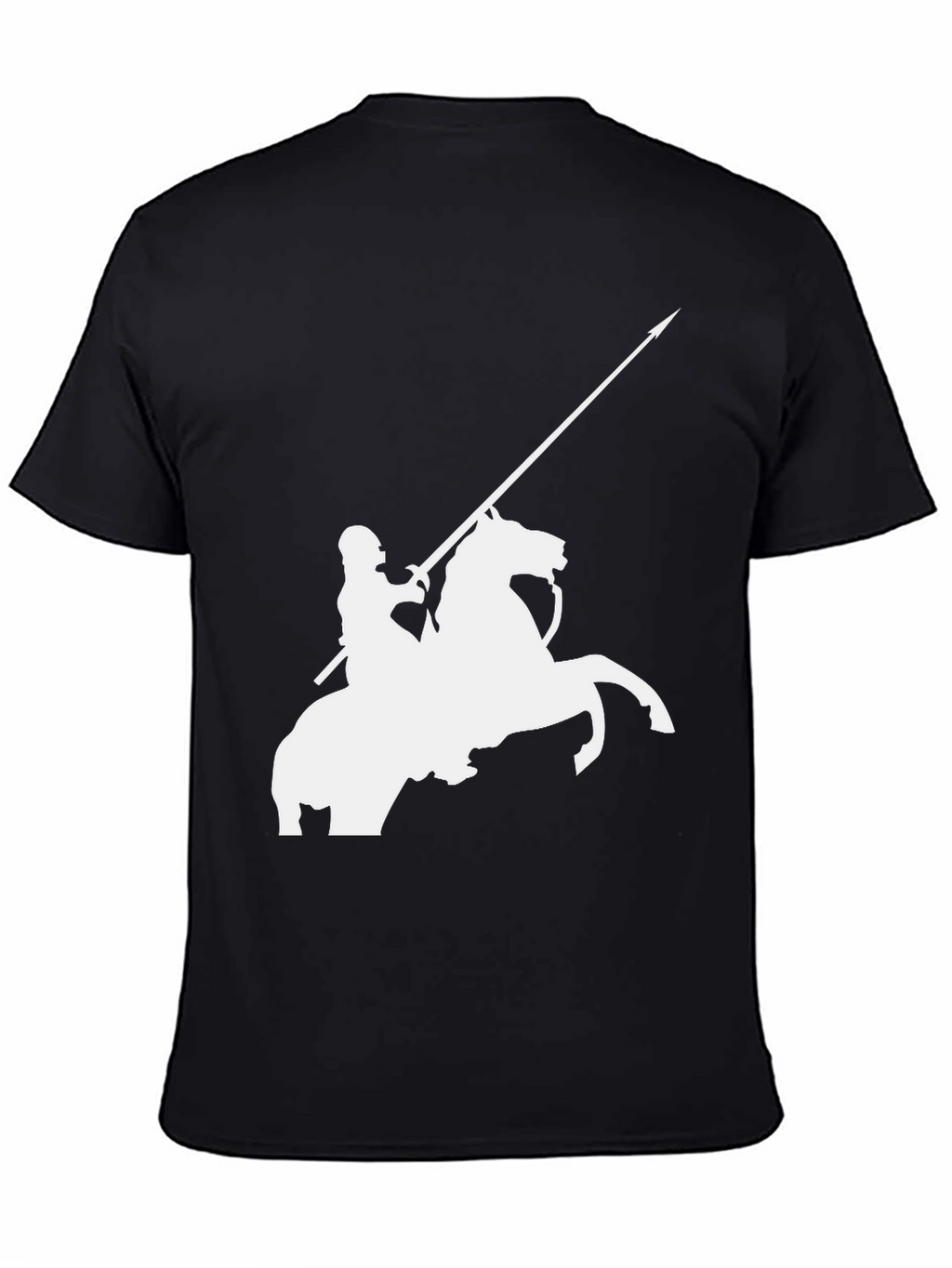Knight on Horseback Black Tee