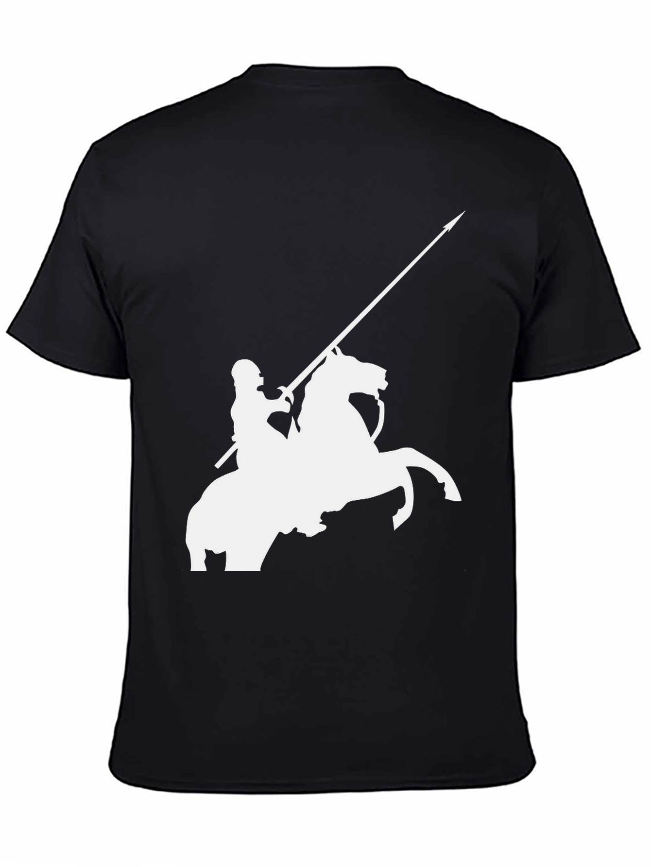Knight on Horseback Black Tee
