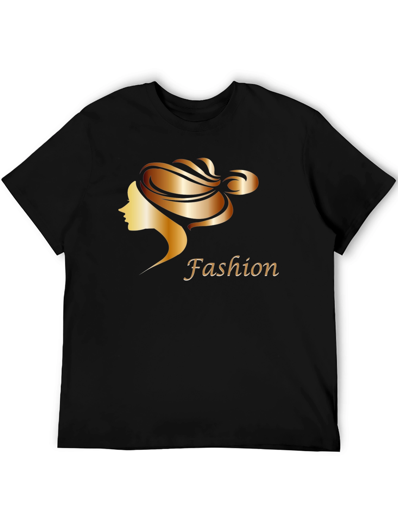 Stylish Fashion Woman Graphic Tee - Black