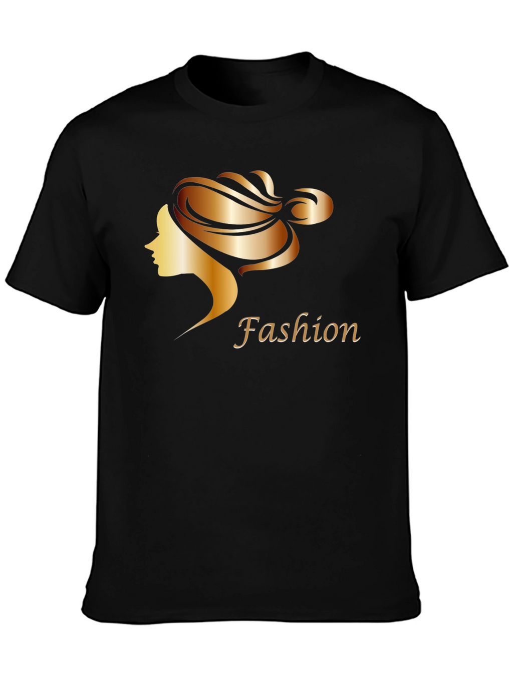 Stylish Fashion Woman Graphic Tee - Black