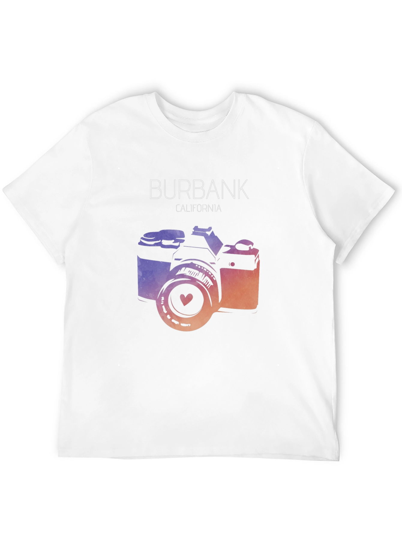 Burbank California Camera Graphic Tee