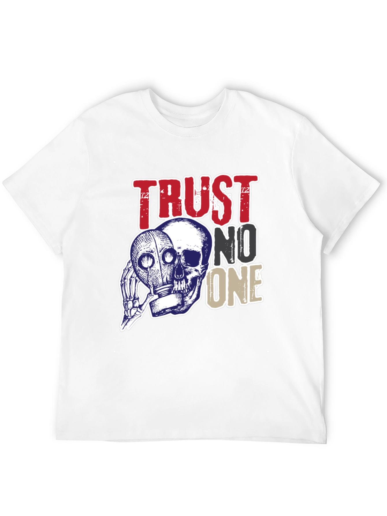 Trust No One Skull Graphic Tee