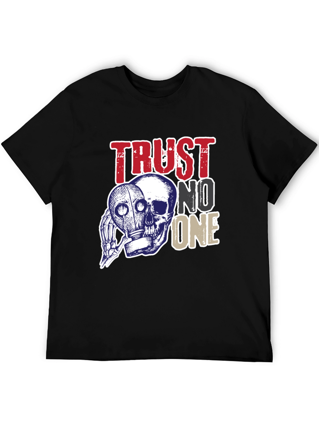 Trust No One Skull Graphic Tee