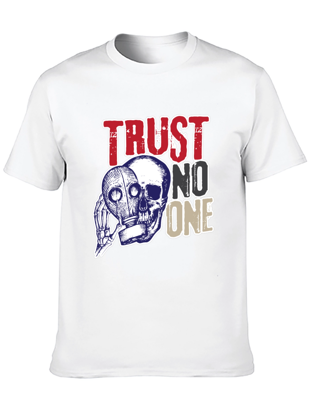Trust No One Skull Graphic Tee