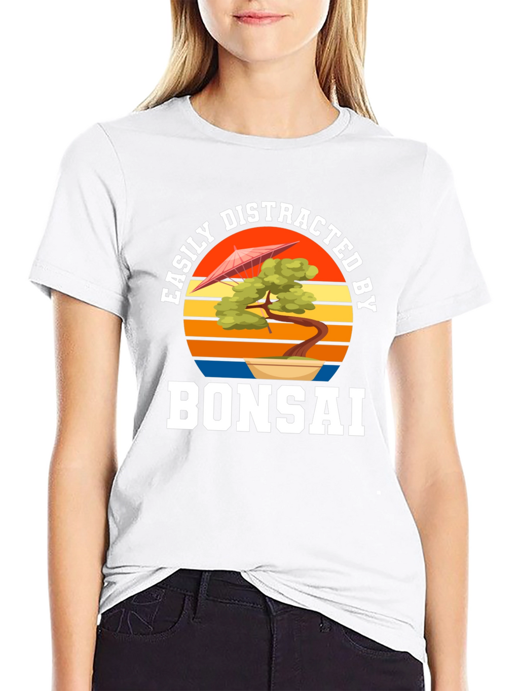 Easily Distracted by Bonsai Black T-Shirt