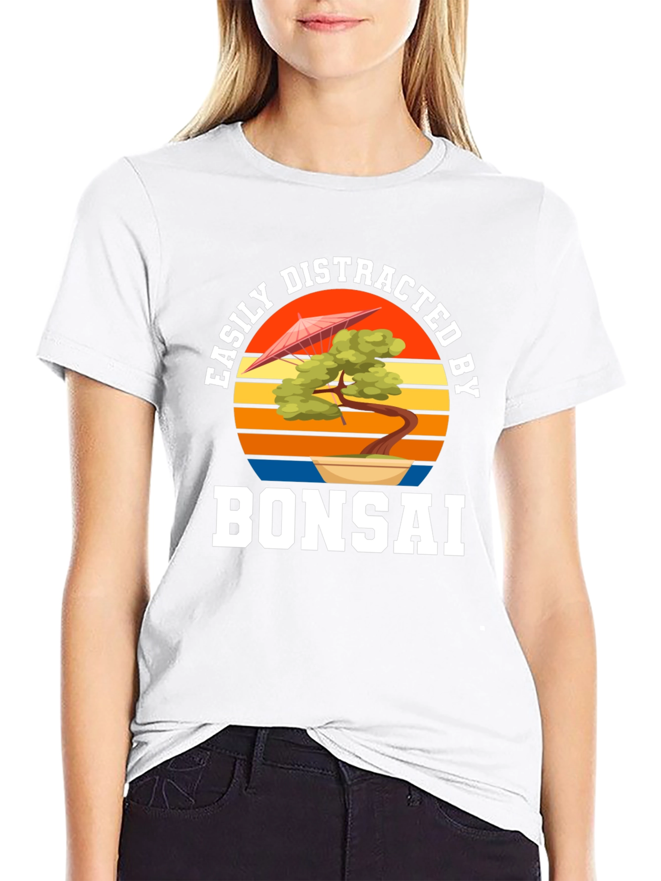Easily Distracted by Bonsai Black T-Shirt