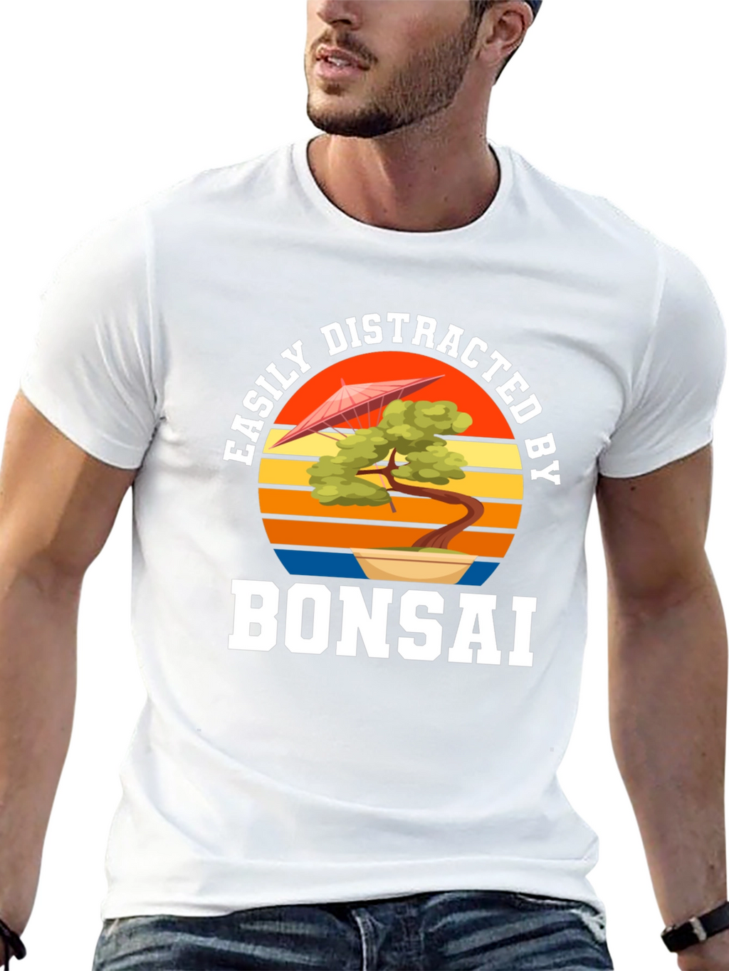 Easily Distracted by Bonsai Black T-Shirt
