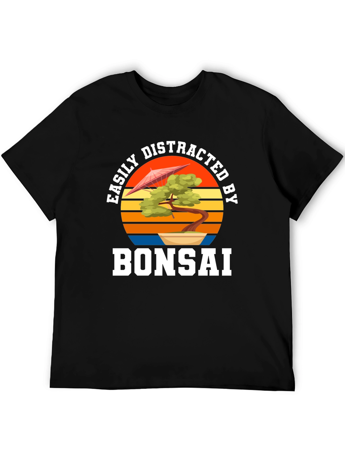 Easily Distracted by Bonsai Black T-Shirt