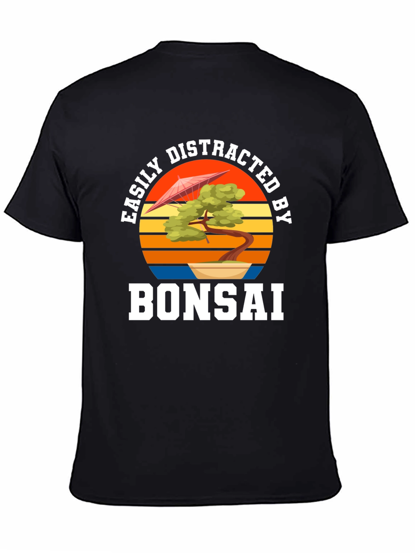 Easily Distracted by Bonsai Black T-Shirt
