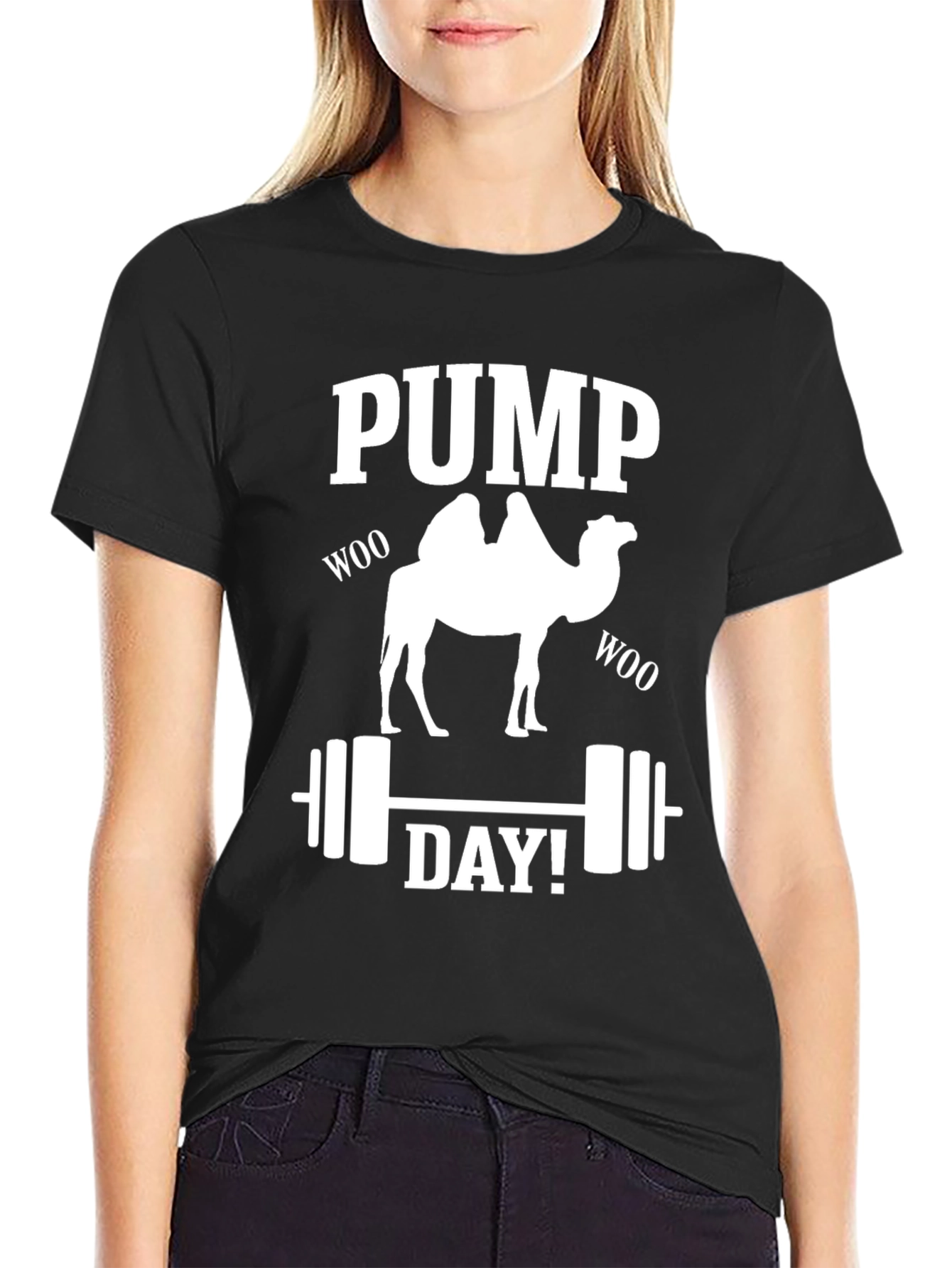 Pump Day Camel T-Shirt - Gym Workout Tee