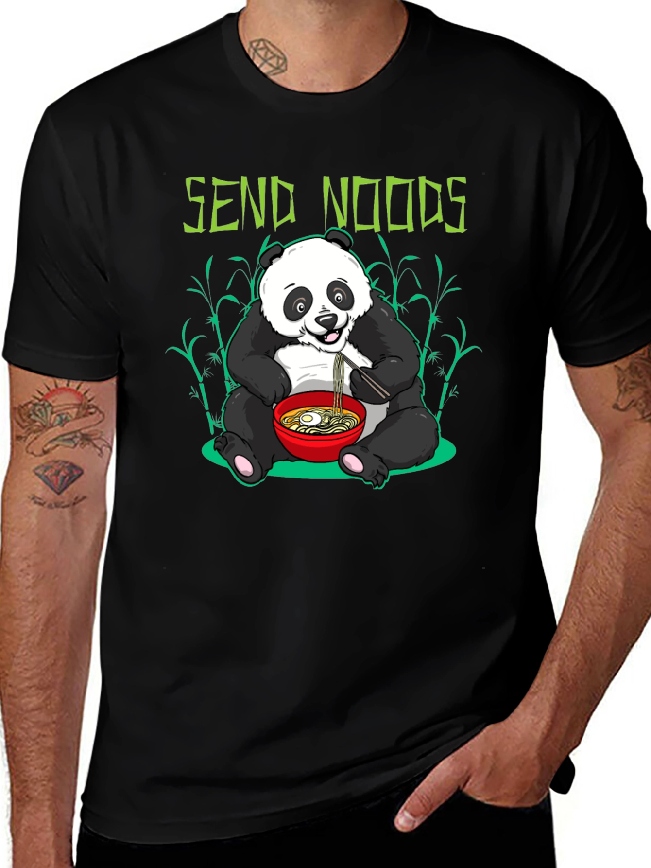 Send Noods Panda Graphic Tee