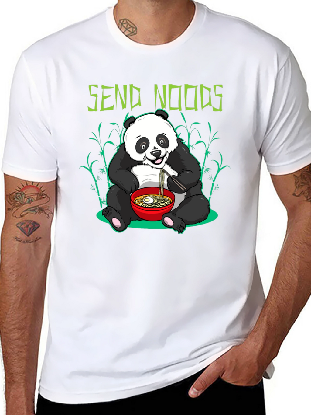 Send Noods Panda Graphic Tee