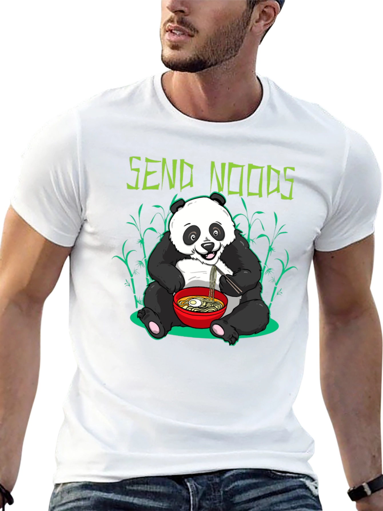 Send Noods Panda Graphic Tee