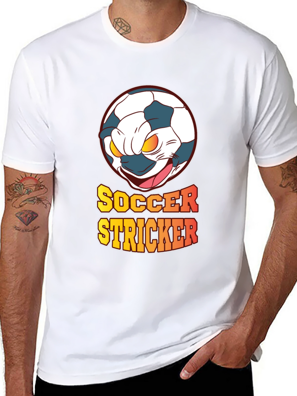 Soccer Stricker Graphic T-Shirt