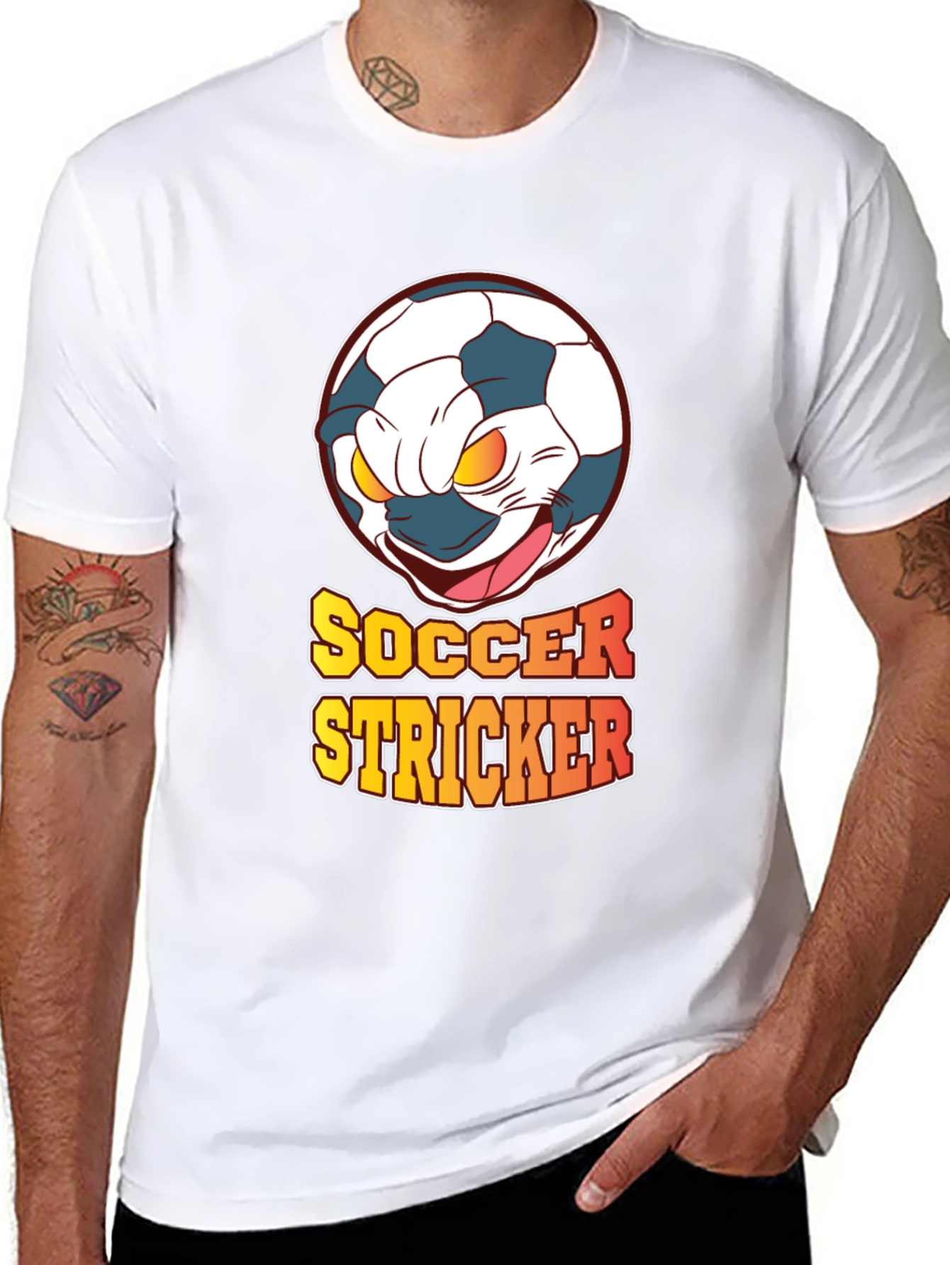 Soccer Stricker Graphic T-Shirt