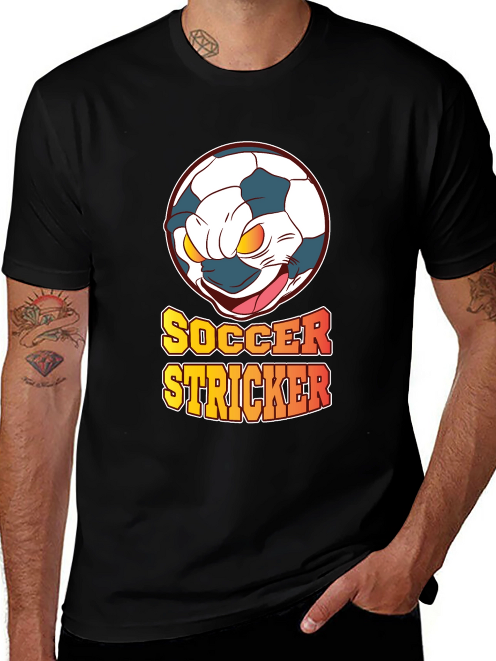 Soccer Stricker Graphic T-Shirt