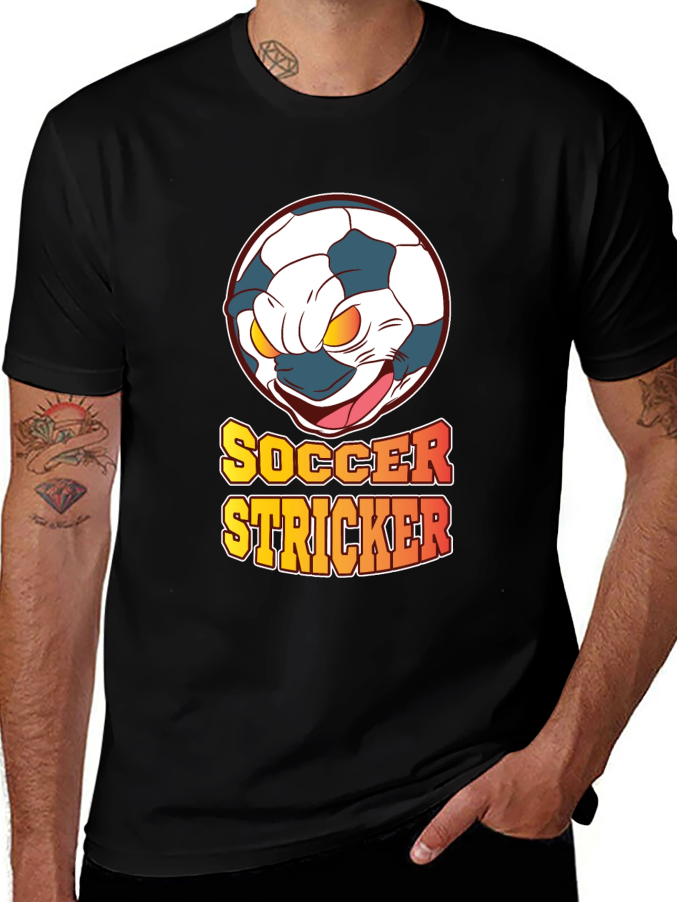 Soccer Stricker Graphic T-Shirt