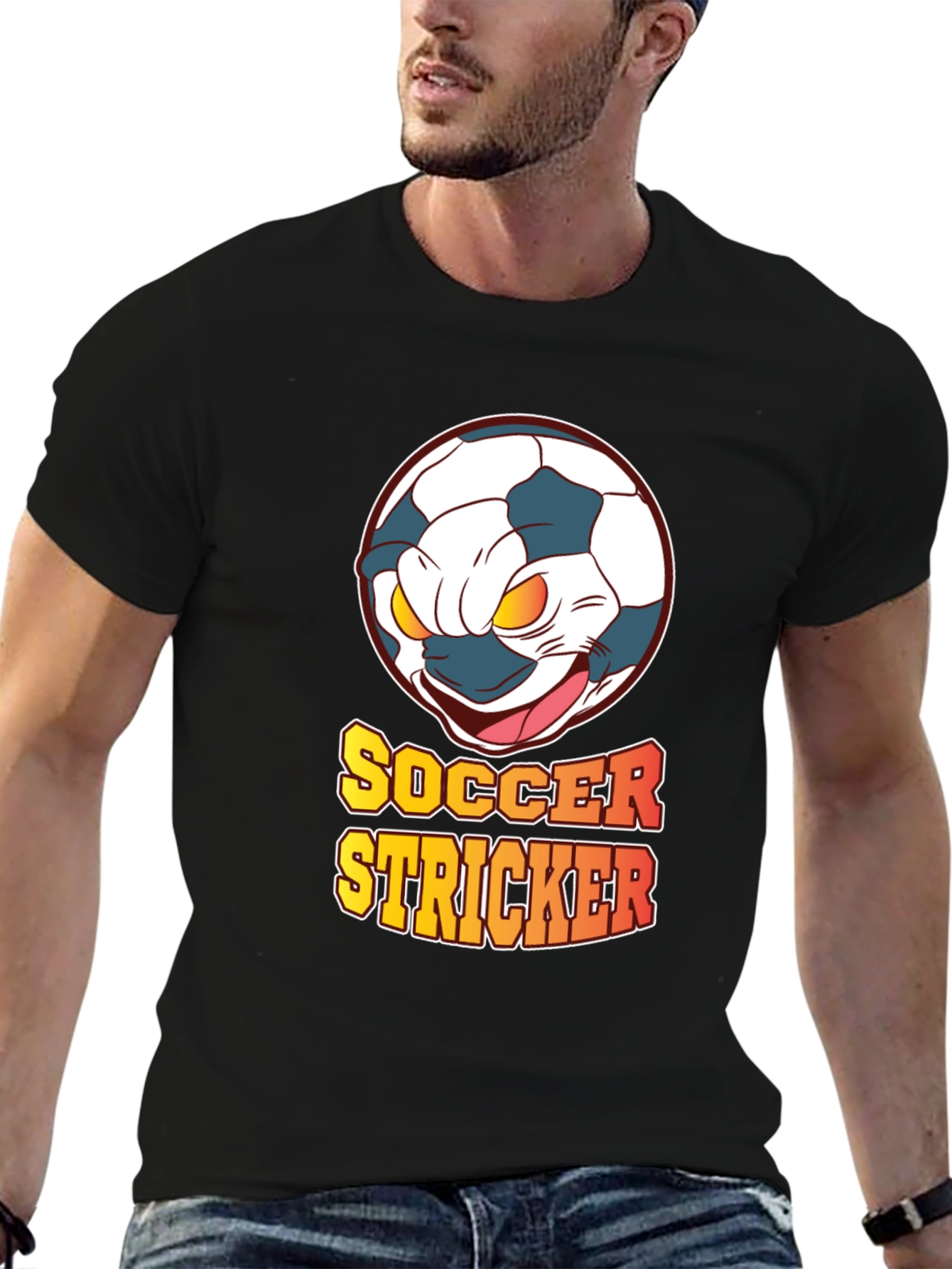 Soccer Stricker Graphic T-Shirt