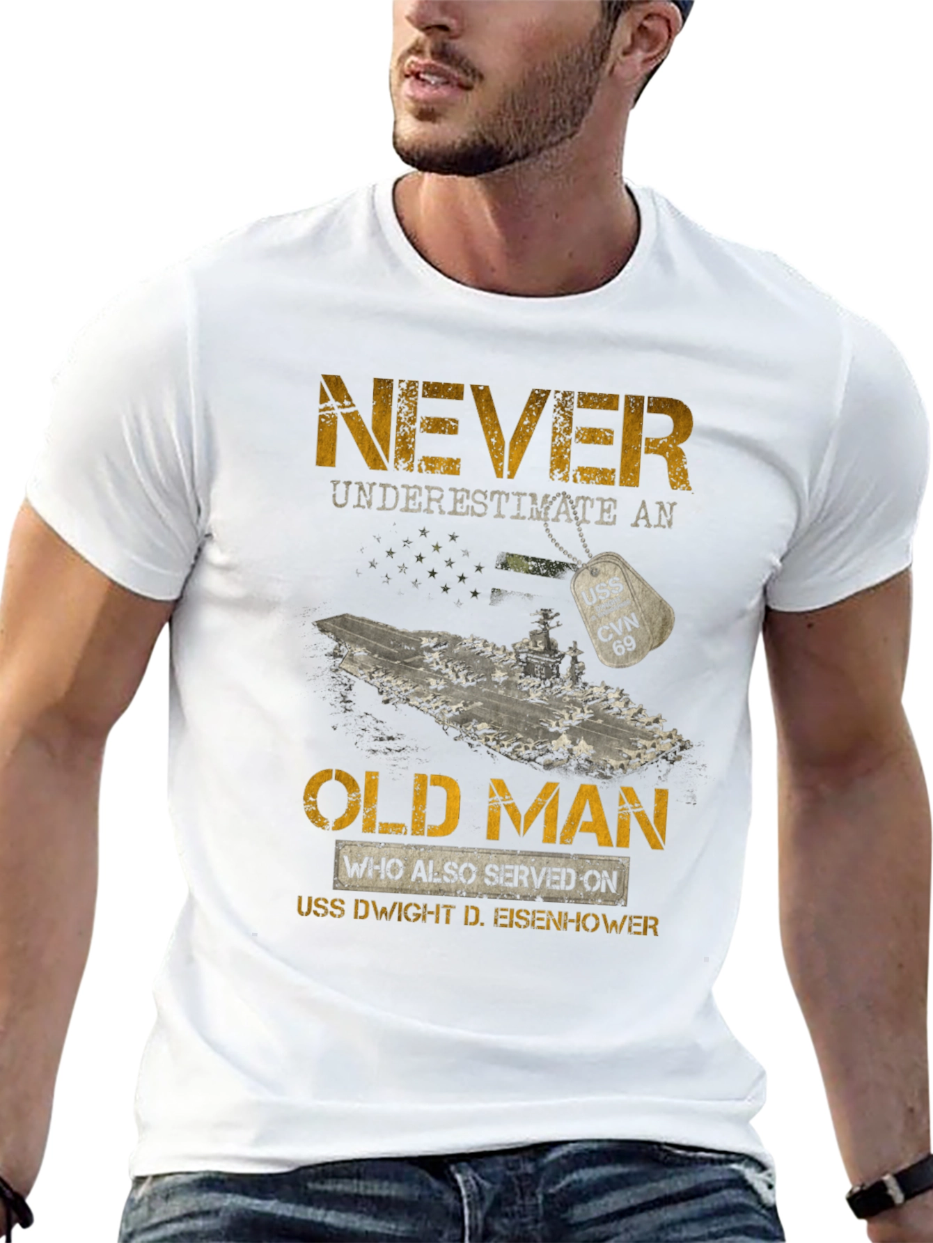 Never Underestimate an Old Man T-Shirt