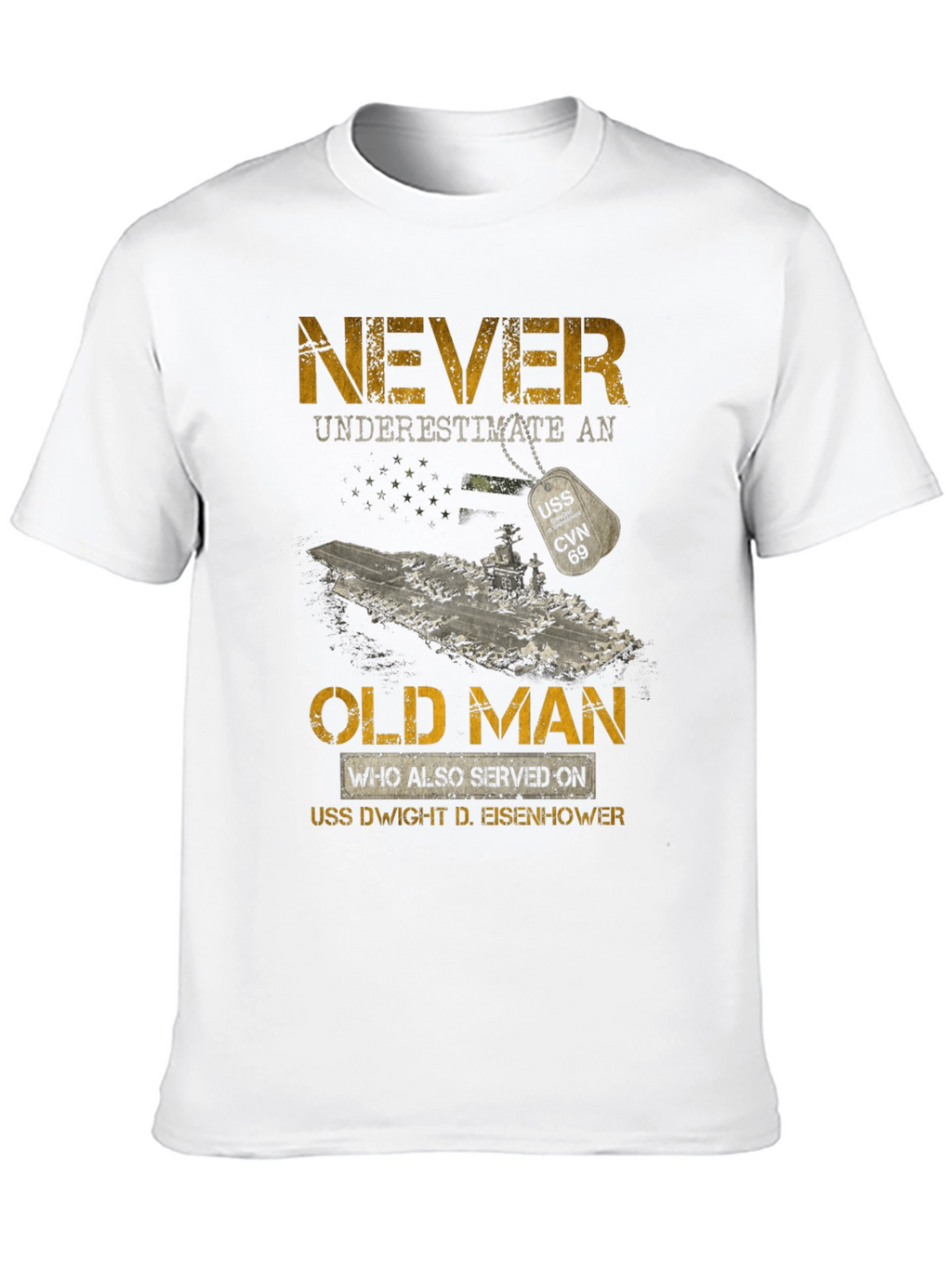 Never Underestimate an Old Man T-Shirt