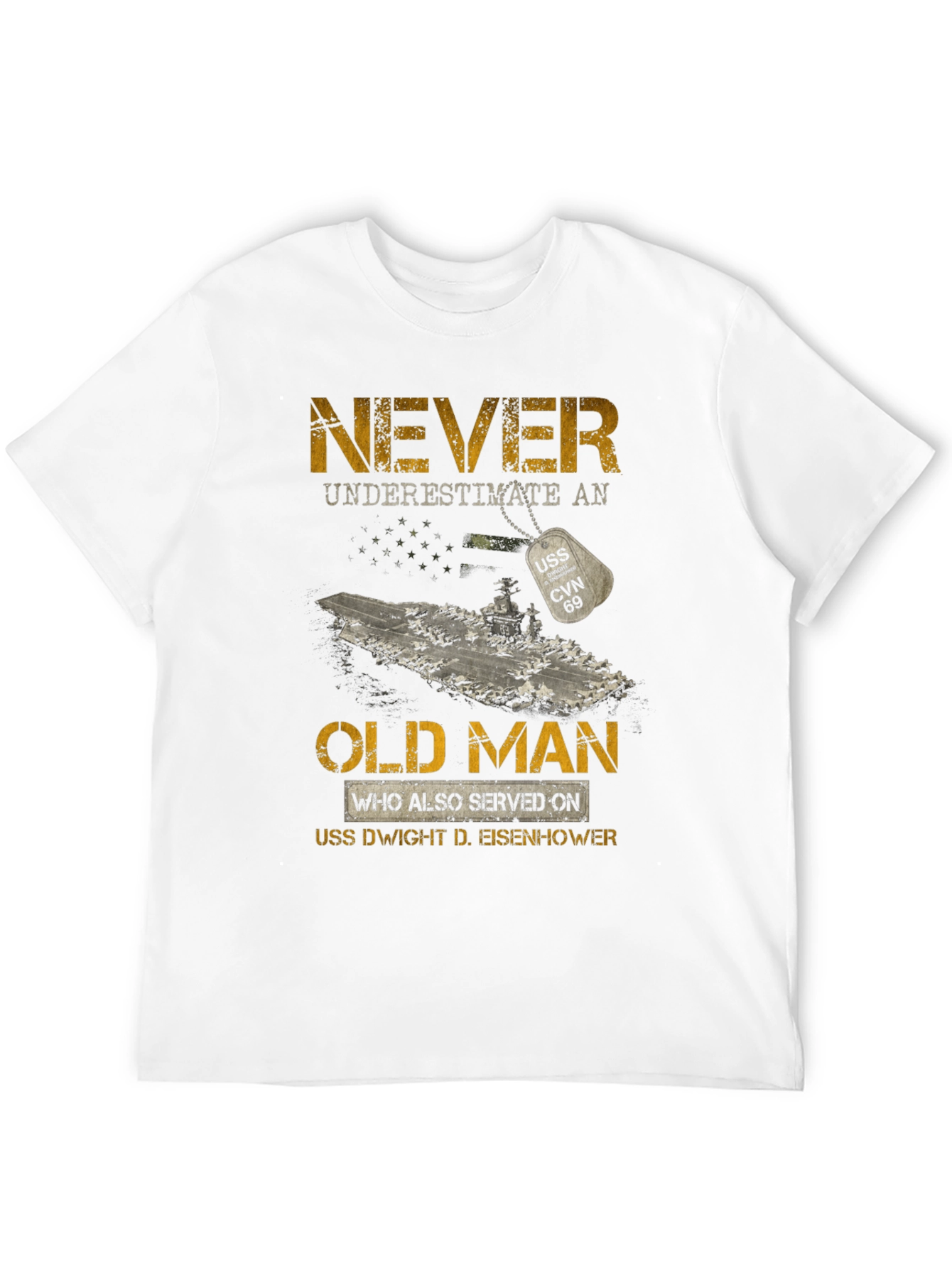 Never Underestimate an Old Man T-Shirt