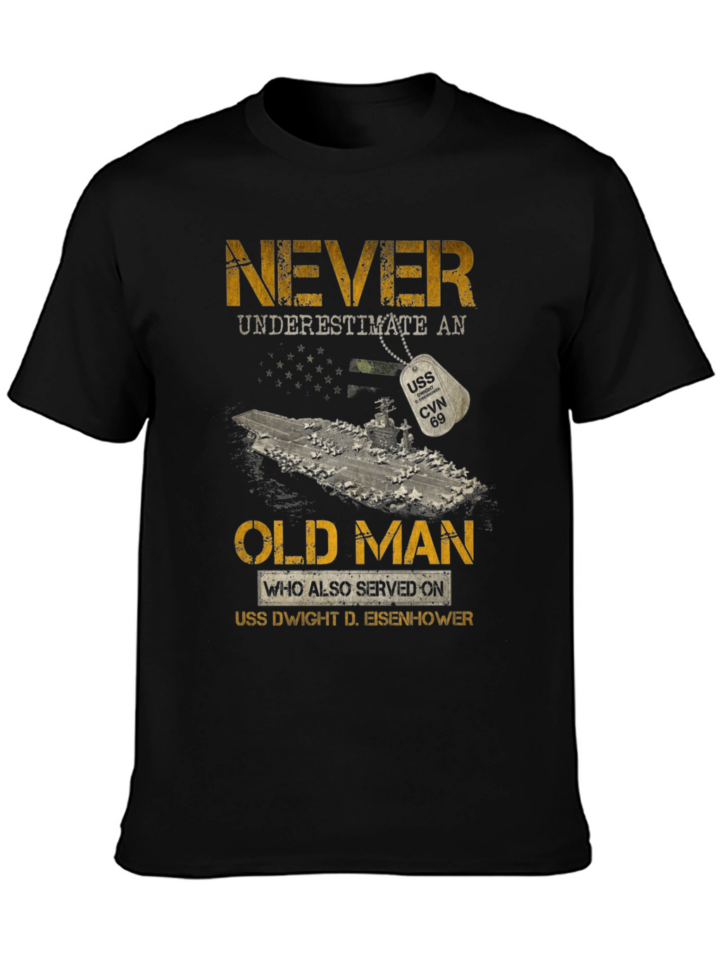 Never Underestimate an Old Man T-Shirt