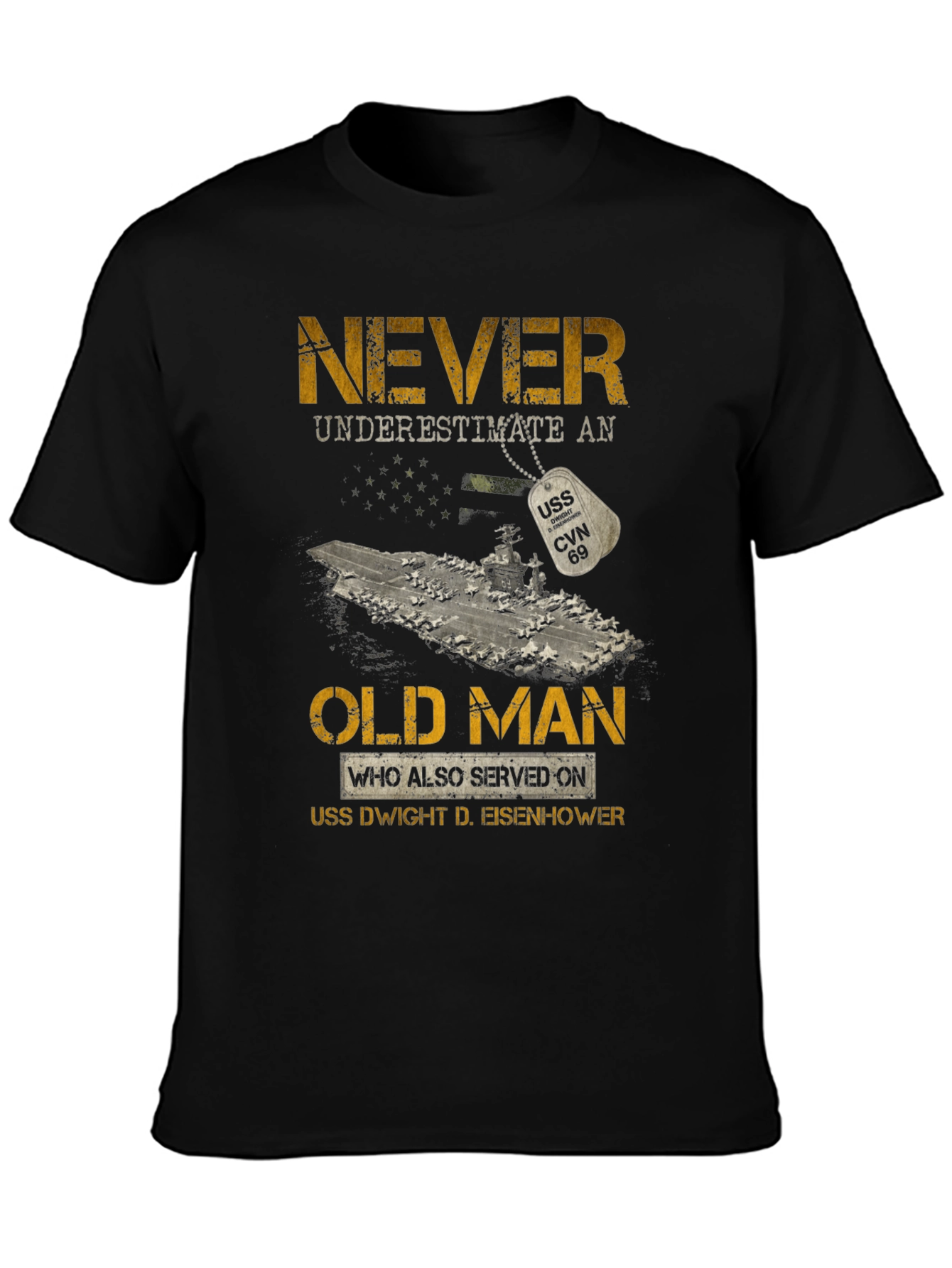 Never Underestimate an Old Man T-Shirt
