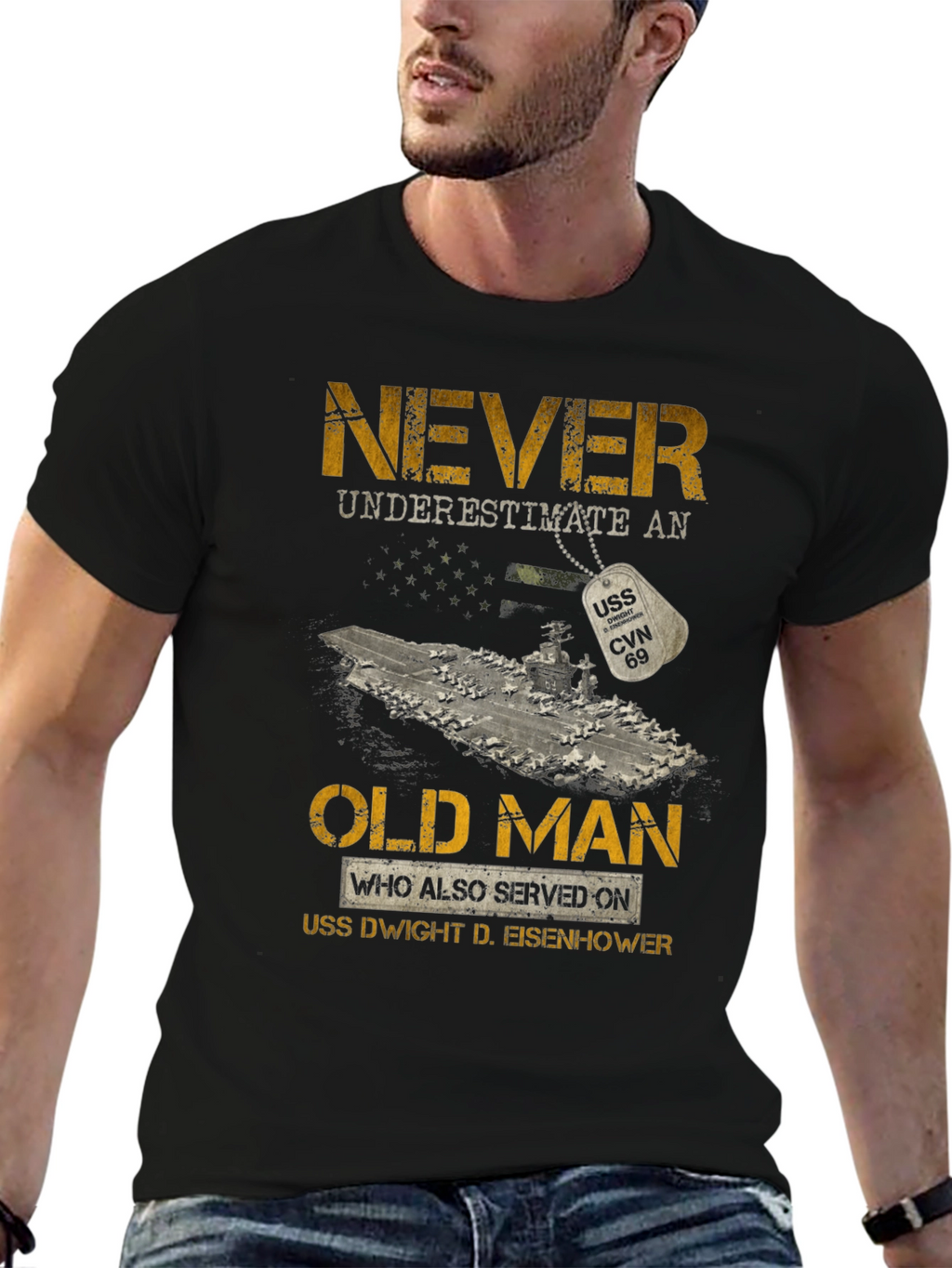 Never Underestimate an Old Man T-Shirt