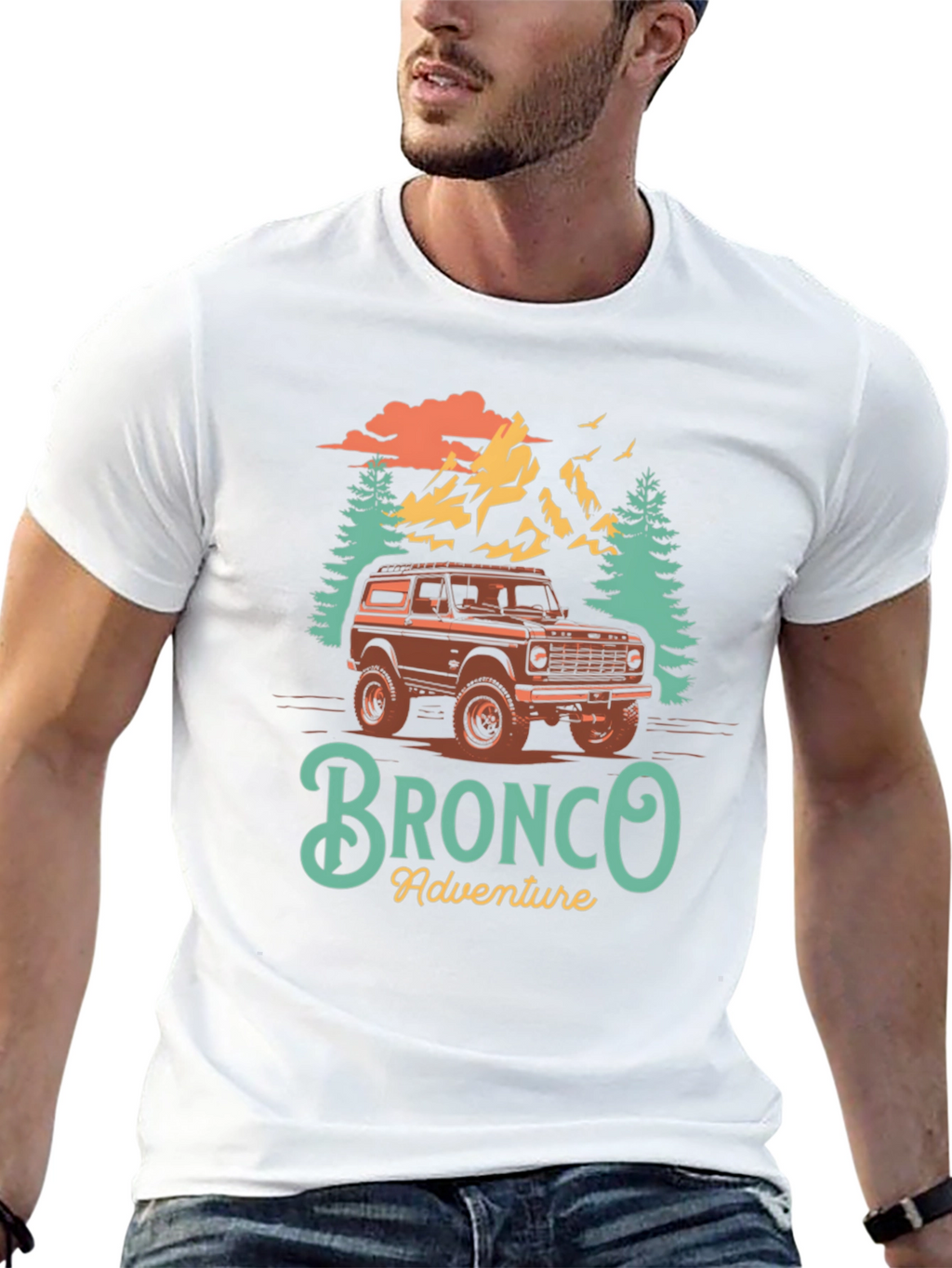 Bronco Adventure Graphic T-Shirt - Outdoor Style