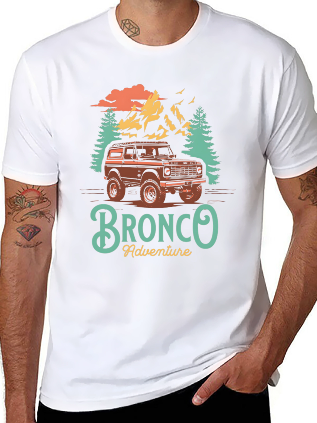 Bronco Adventure Graphic T-Shirt - Outdoor Style