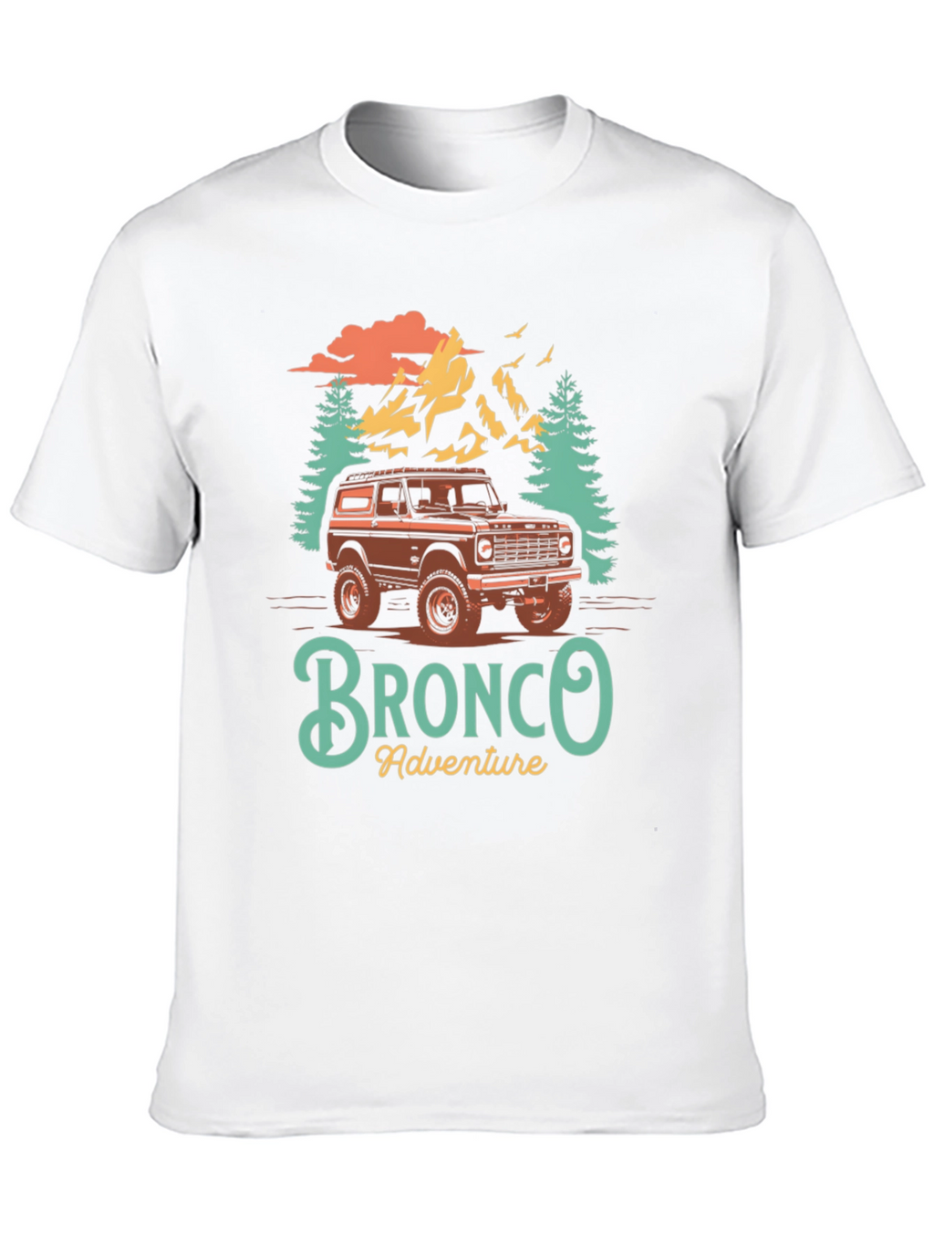 Bronco Adventure Graphic T-Shirt - Outdoor Style