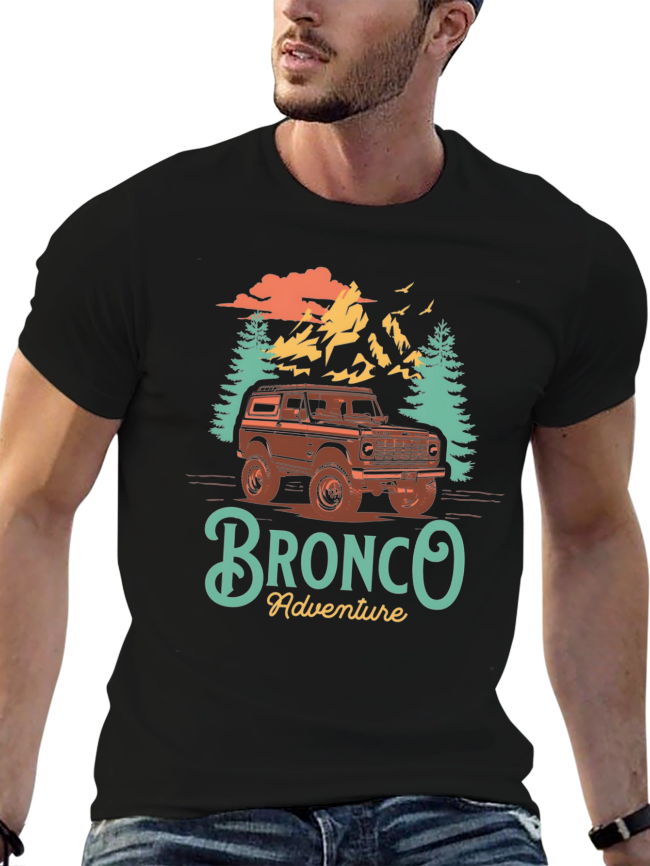 Bronco Adventure Graphic T-Shirt - Outdoor Style