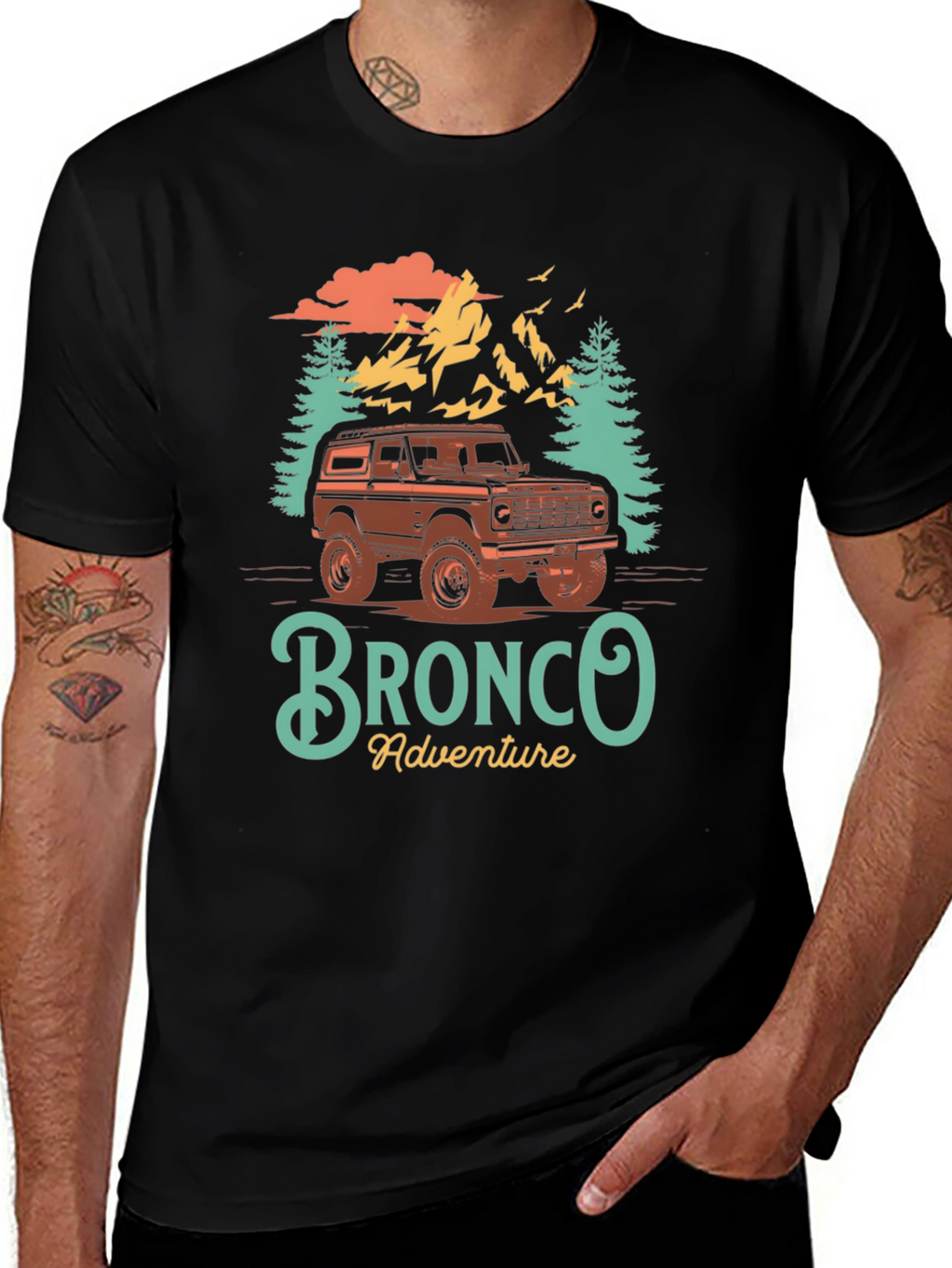 Bronco Adventure Graphic T-Shirt - Outdoor Style