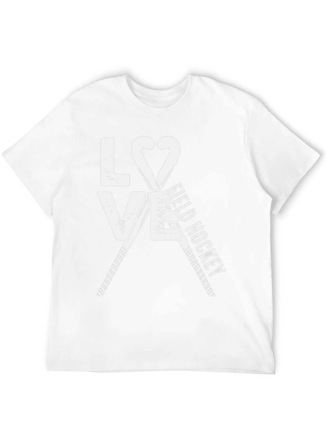 Love Field Hockey Black Graphic T-Shirt