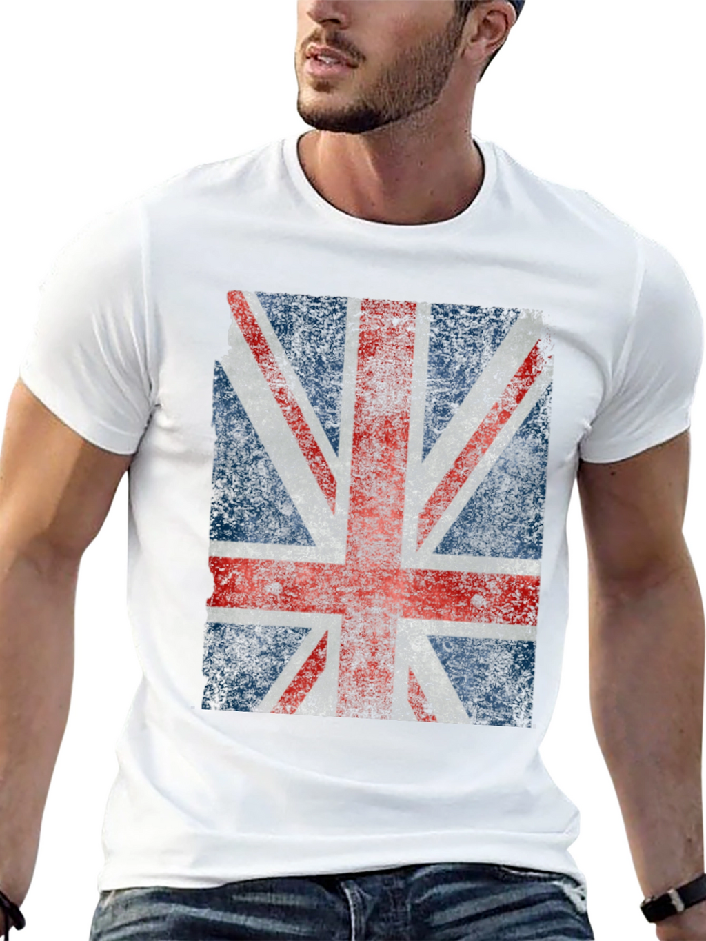Union Jack Flag Graphic T-Shirt