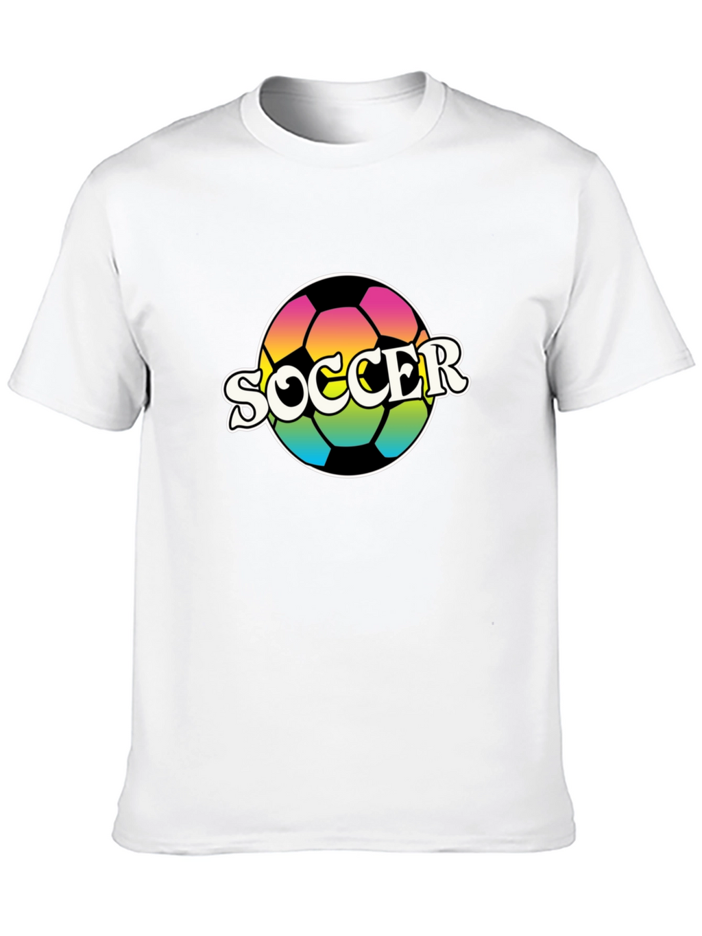Retro Soccer Ball Graphic T-Shirt