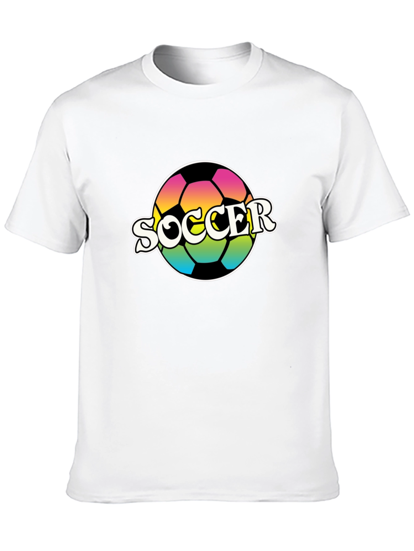 Retro Soccer Ball Graphic T-Shirt