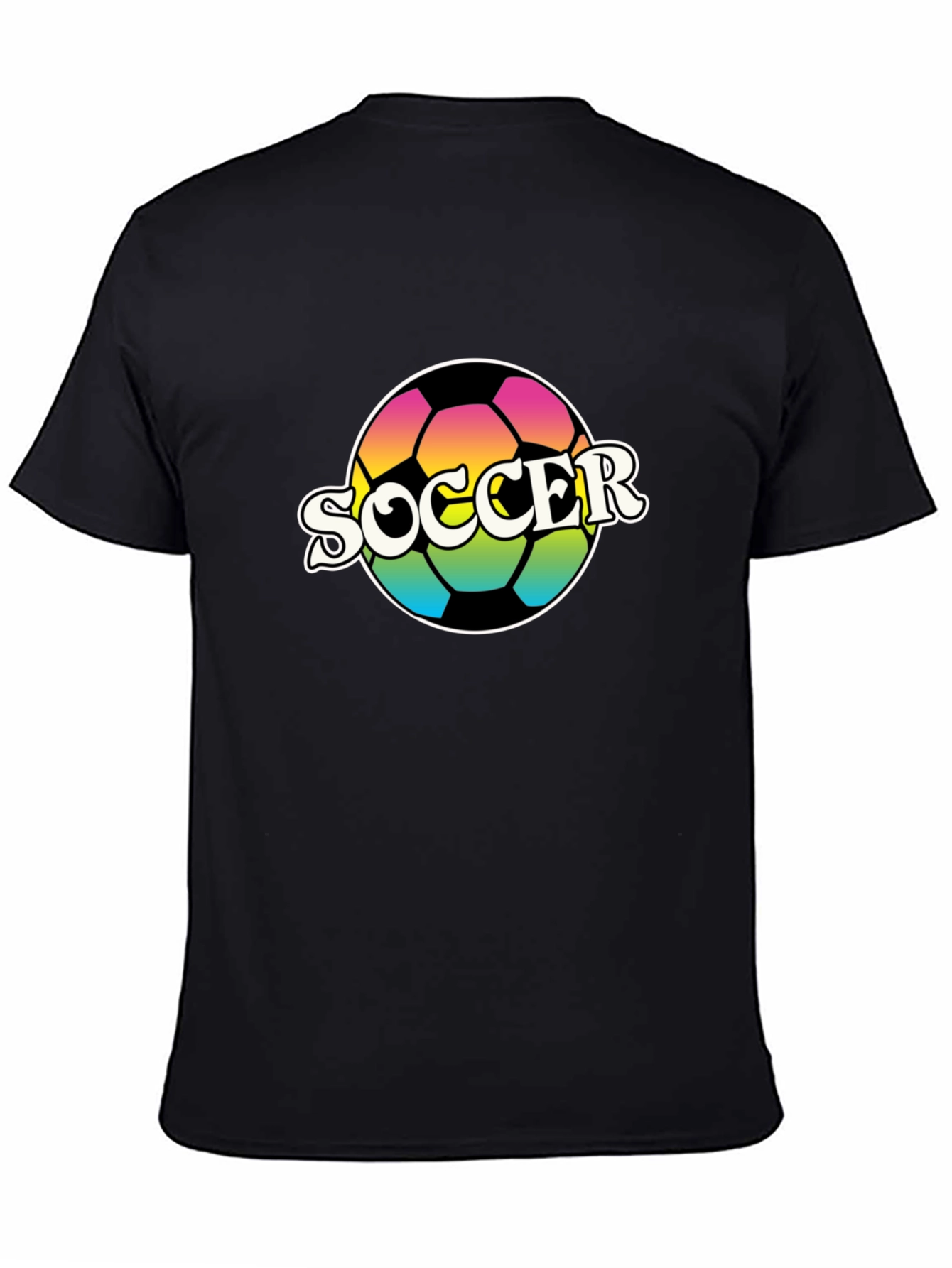 Retro Soccer Ball Graphic T-Shirt