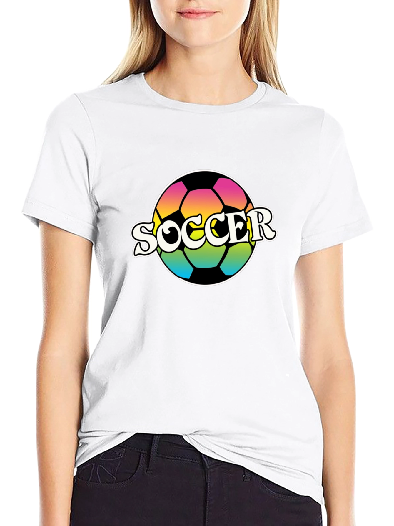 Retro Soccer Ball Graphic T-Shirt