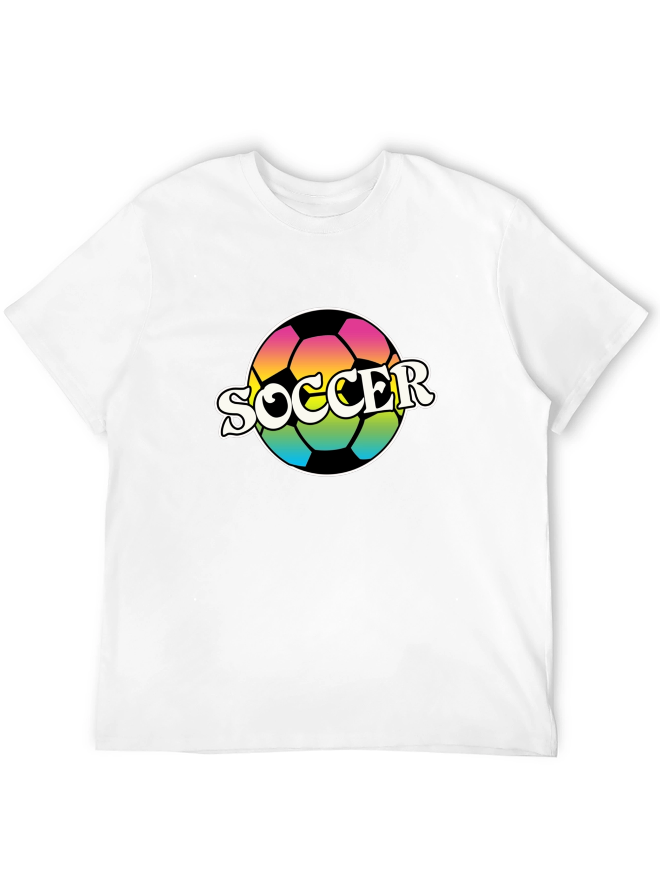 Retro Soccer Ball Graphic T-Shirt
