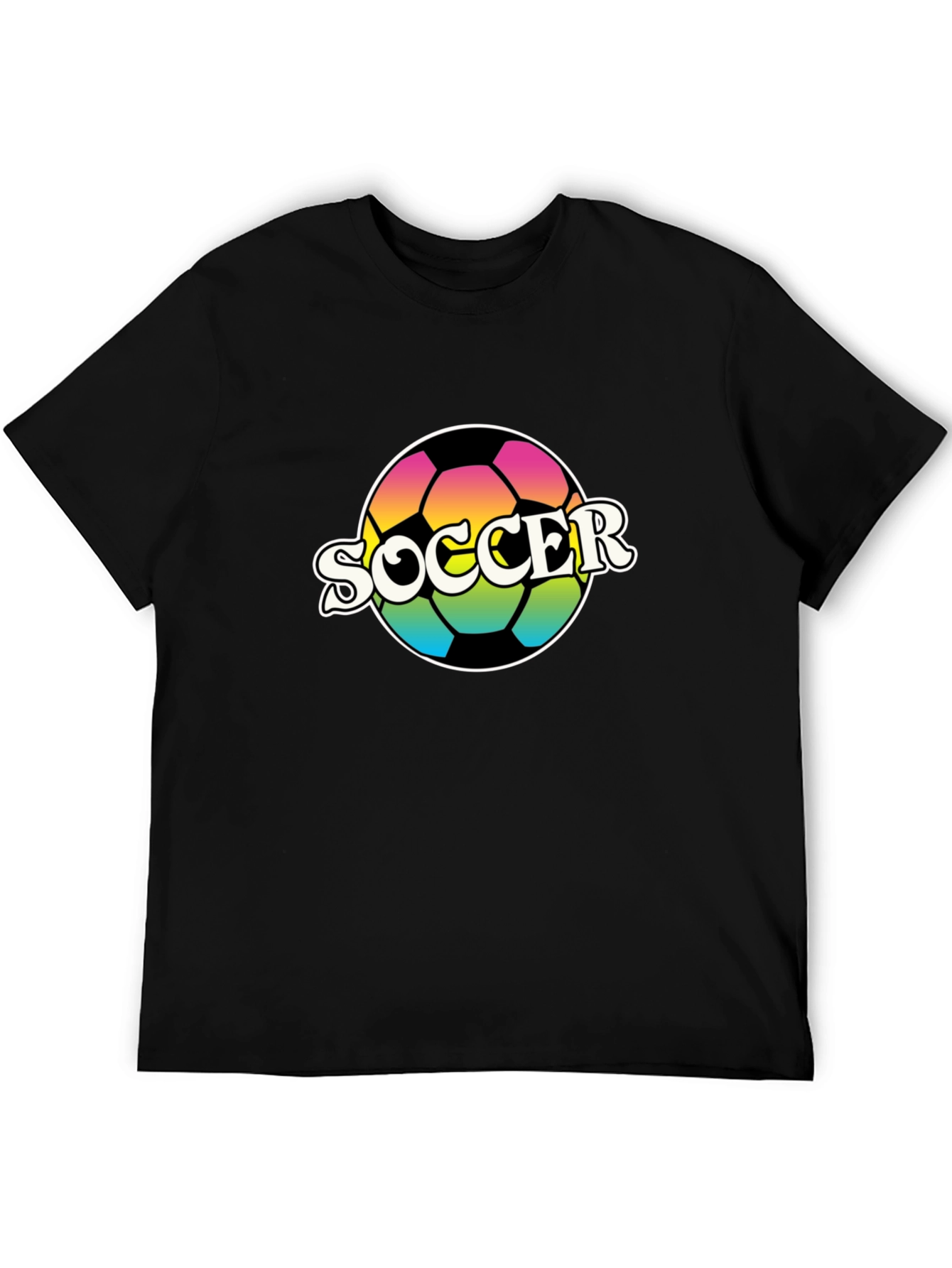 Retro Soccer Ball Graphic T-Shirt
