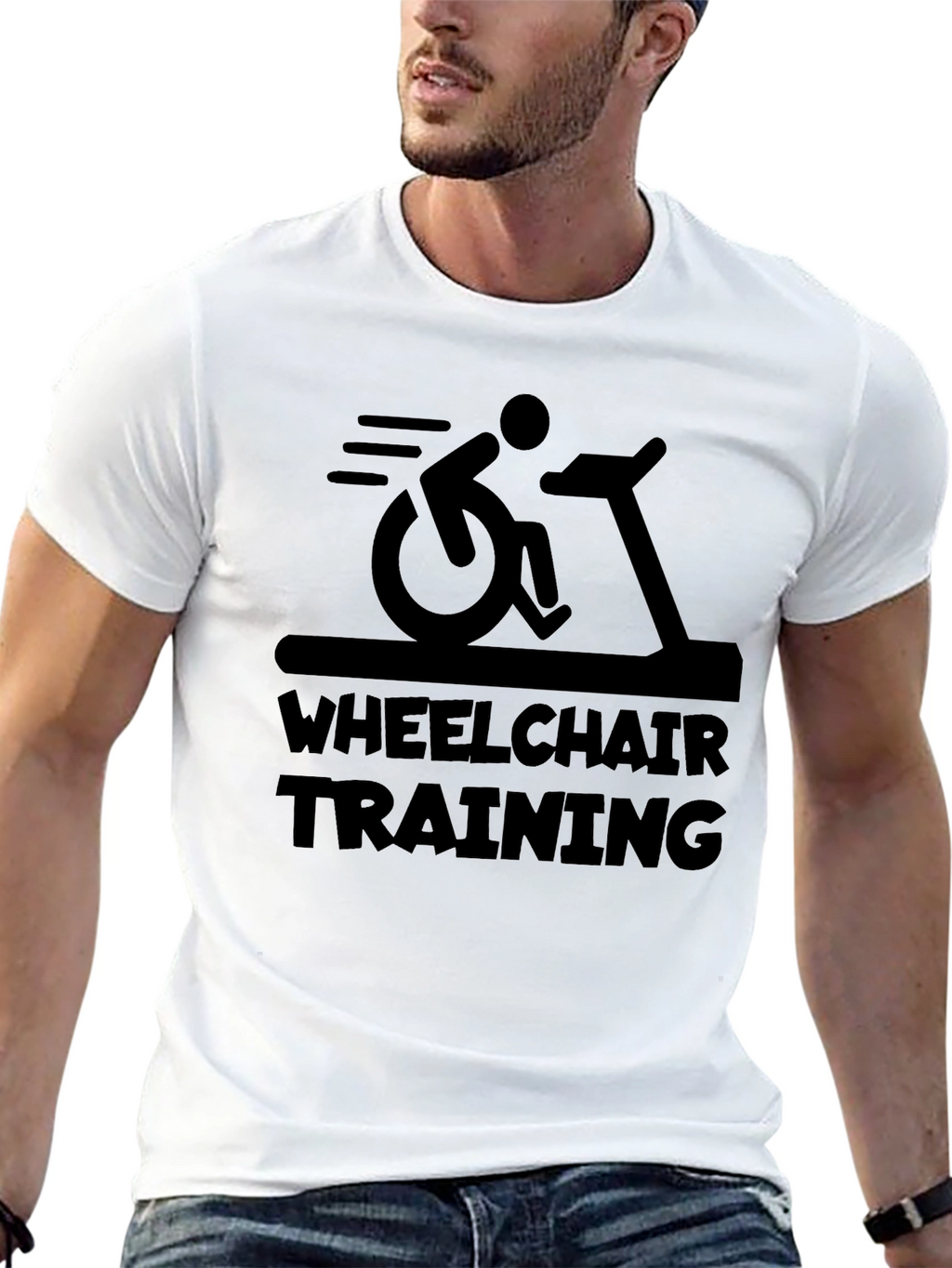 Wheelchair Training Graphic T-Shirt