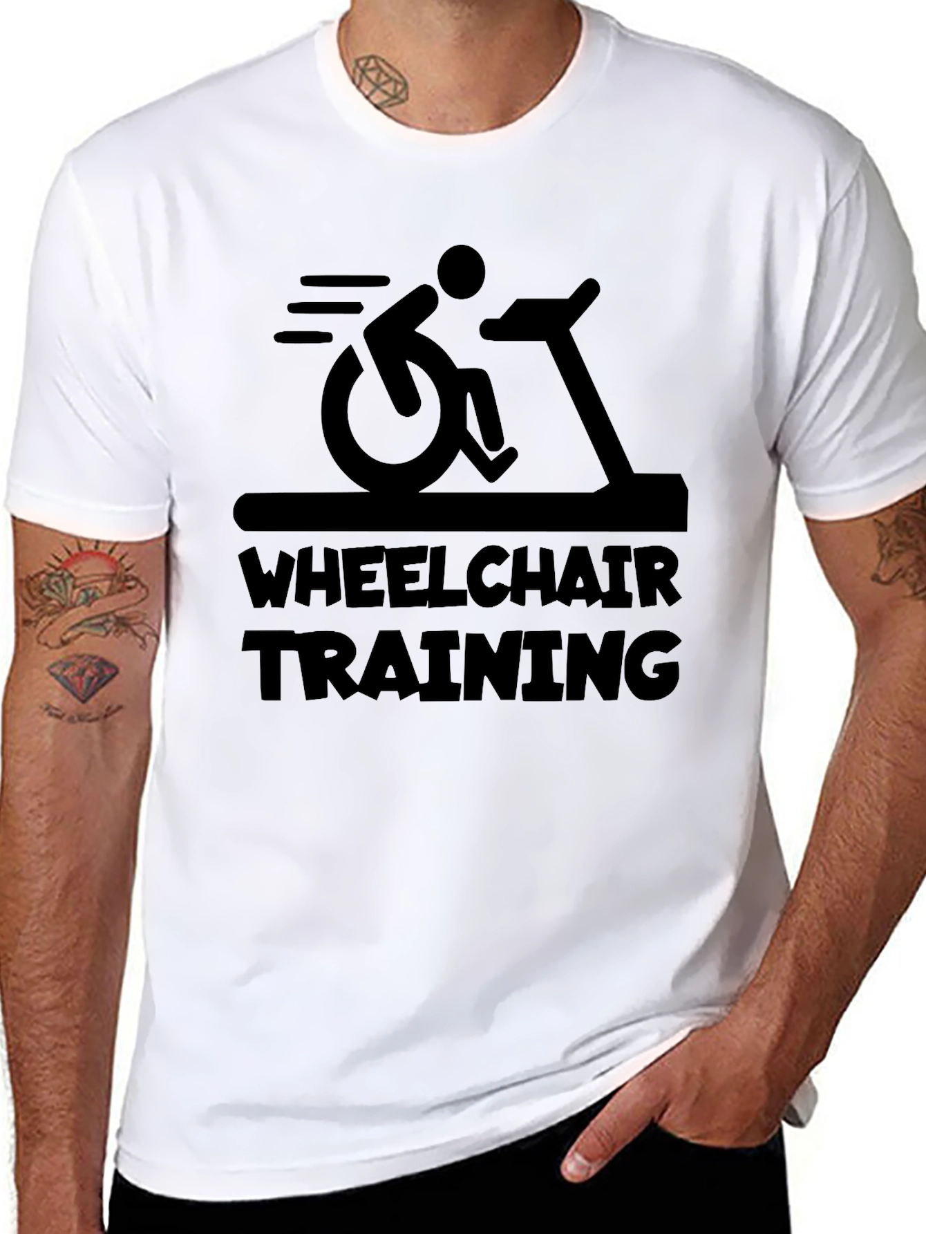 Wheelchair Training Graphic T-Shirt